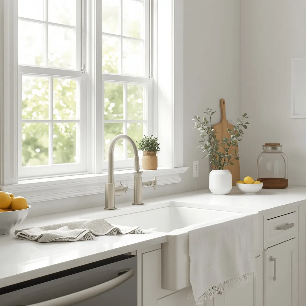 Bright summer kitchen restyle