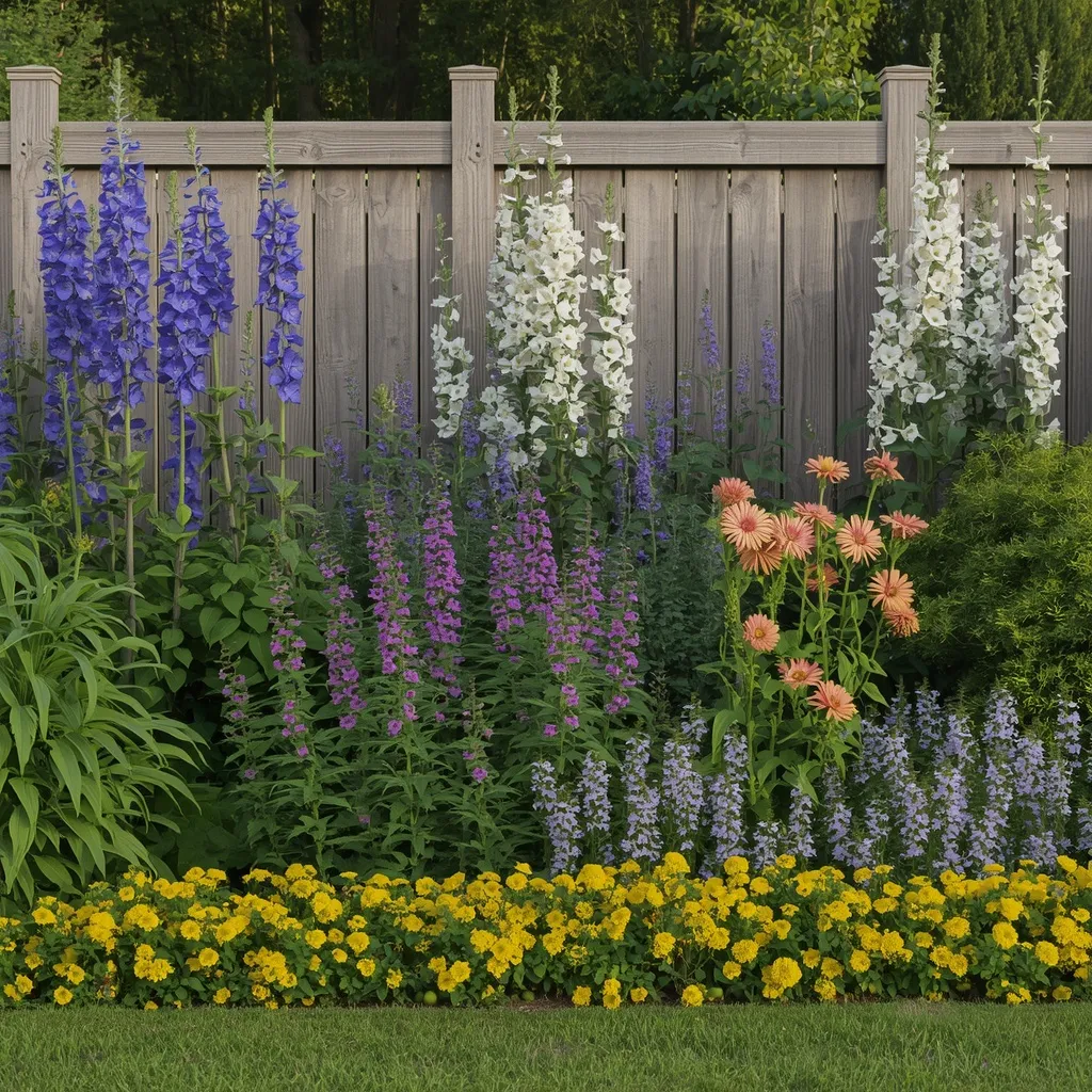 Three tier flower bed border