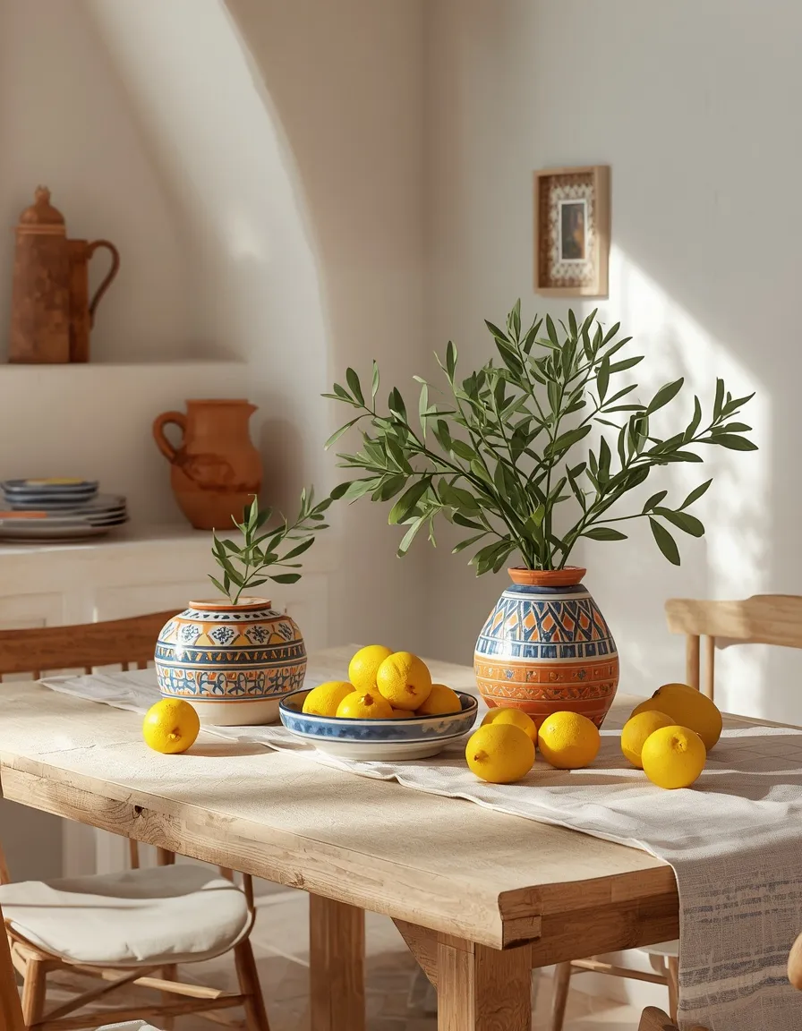 Mediterranean summer dining room