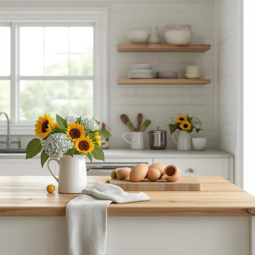 Summer farmhouse kitchen makeover