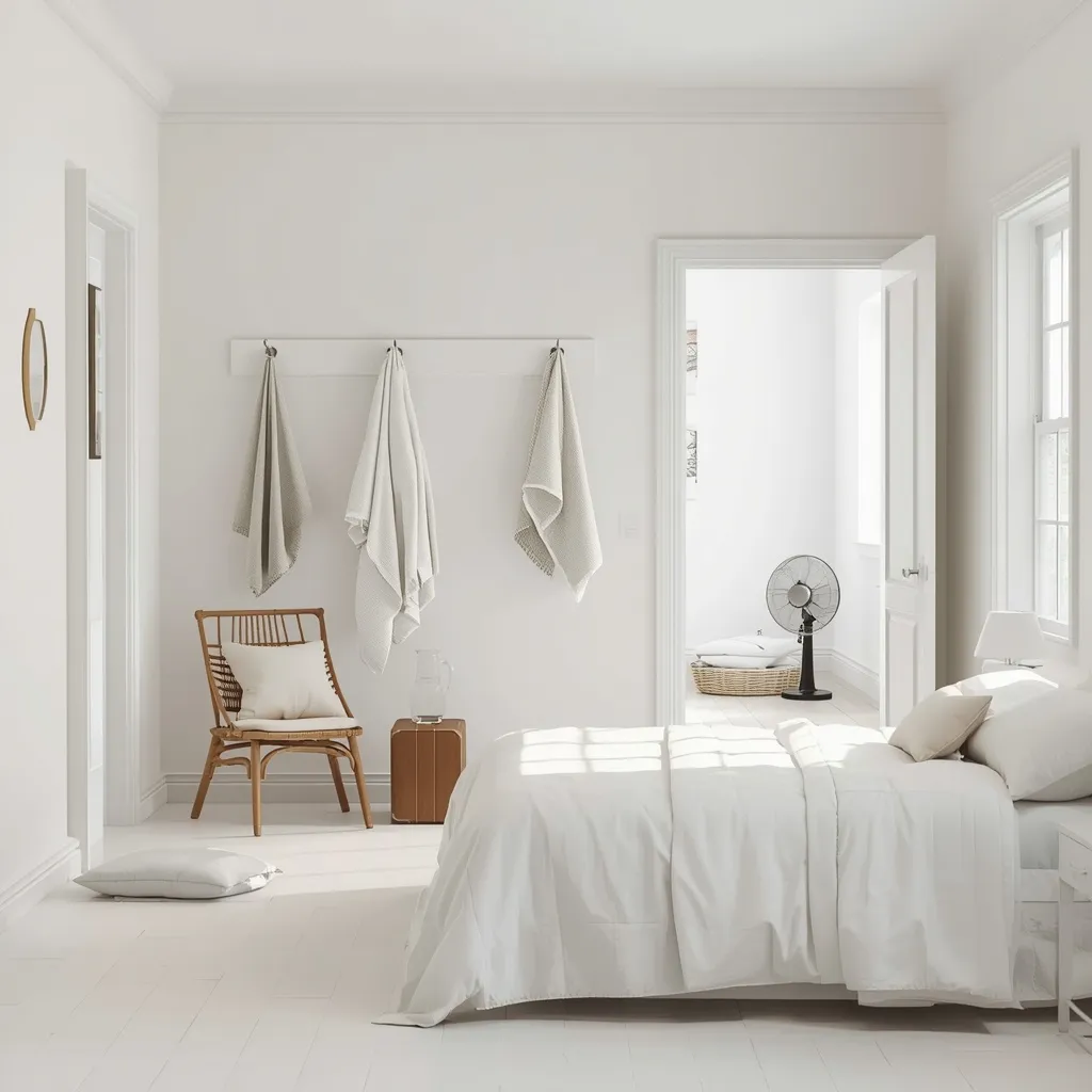 Summer house guest bedroom