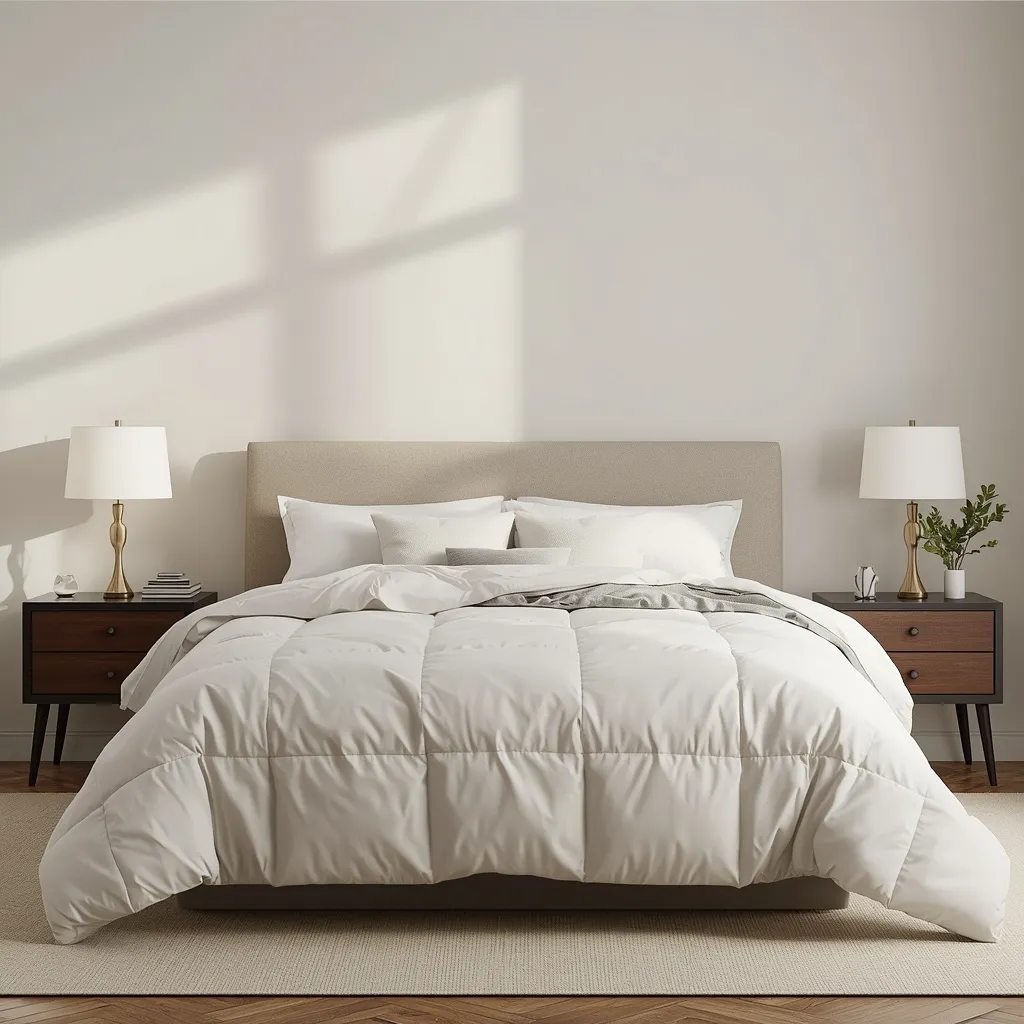 Couples shared bedroom balanced