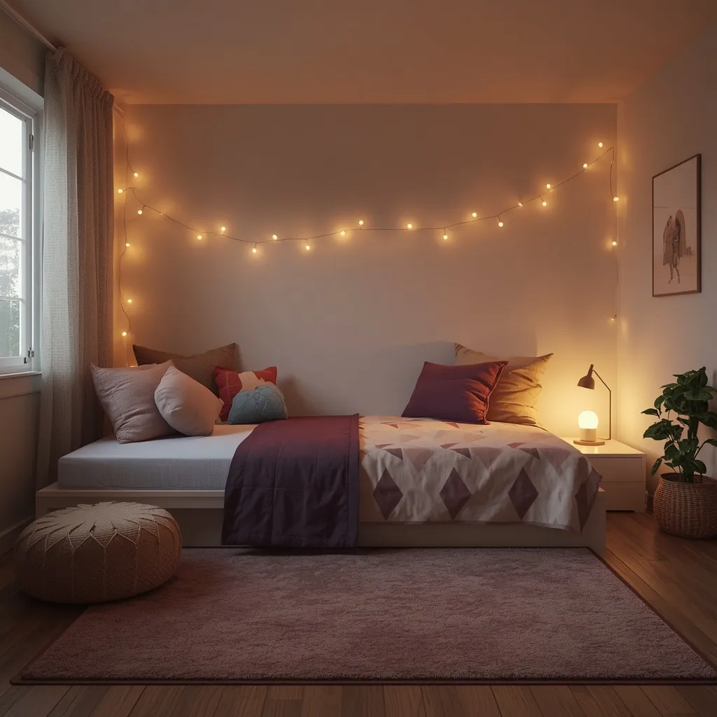 Cozy teen hangout bedroom