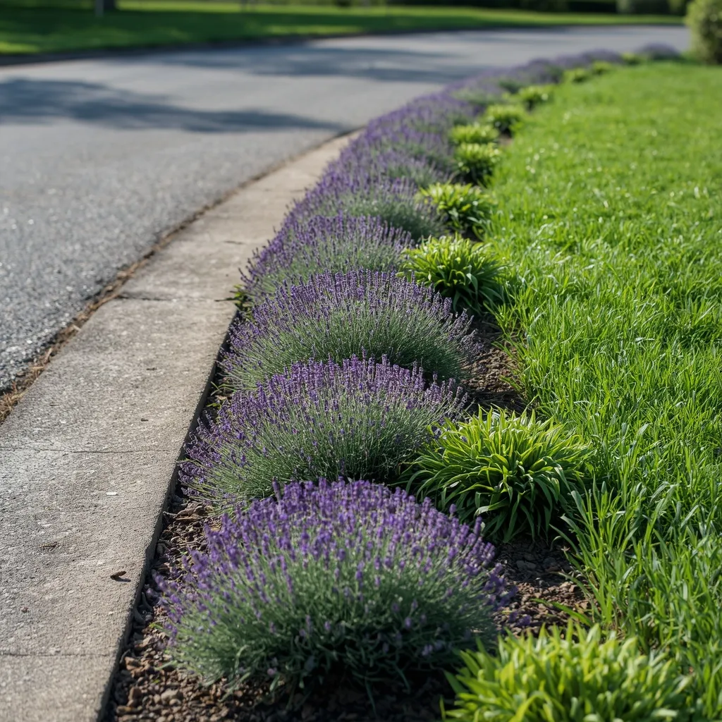 Driveway border flower bed strip