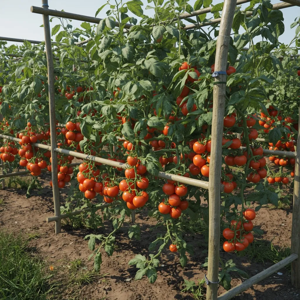 Twig tomato support frame