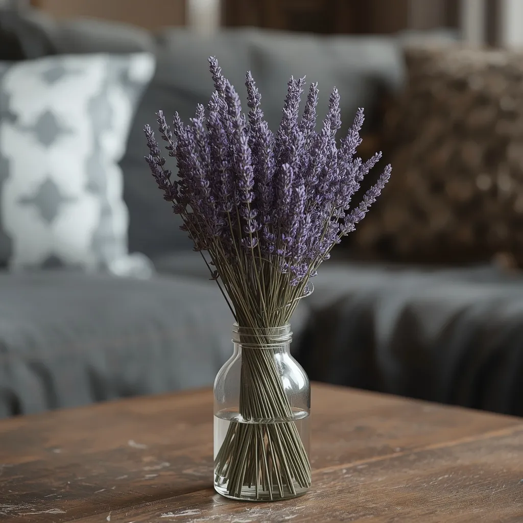 Dried lavender vase filler