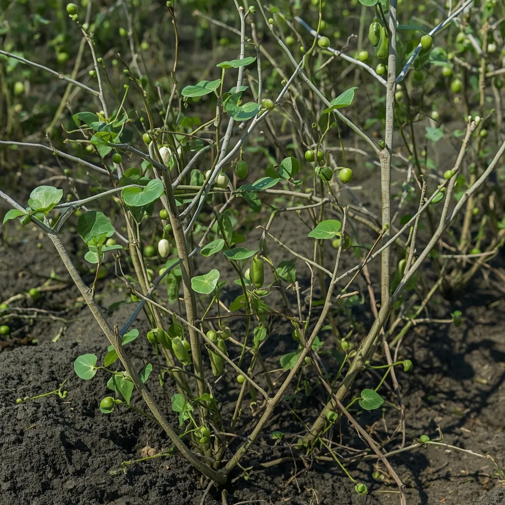 Twiggy pea brush plant support