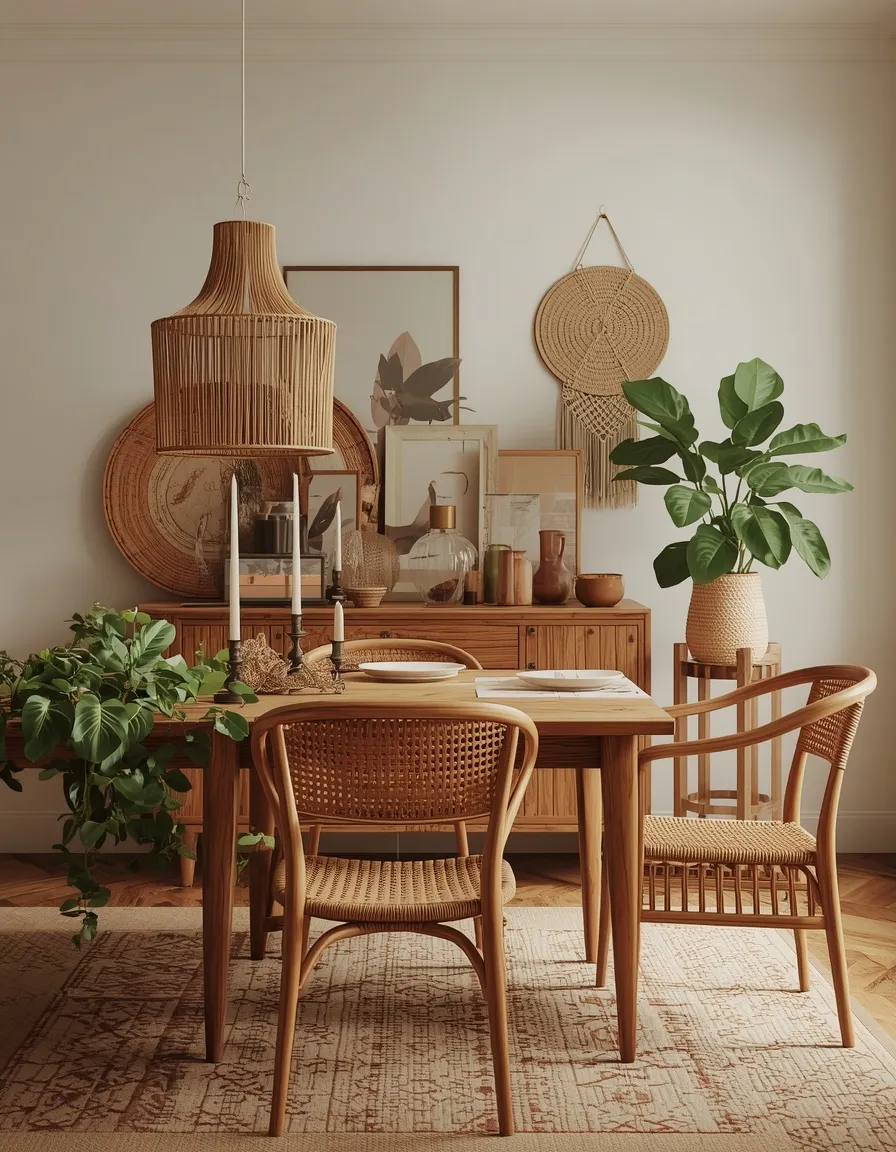 Boho summer dining room
