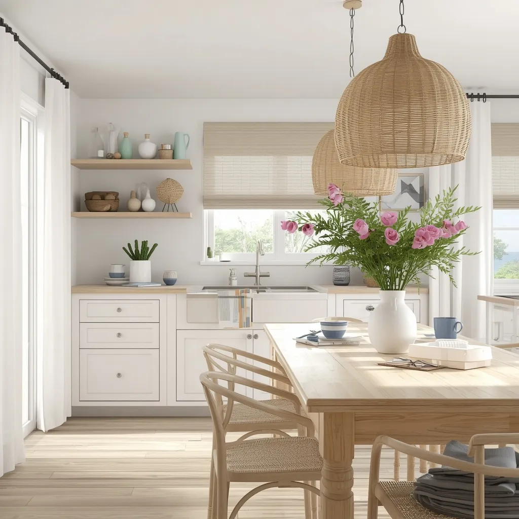 Coastal summer kitchen decor