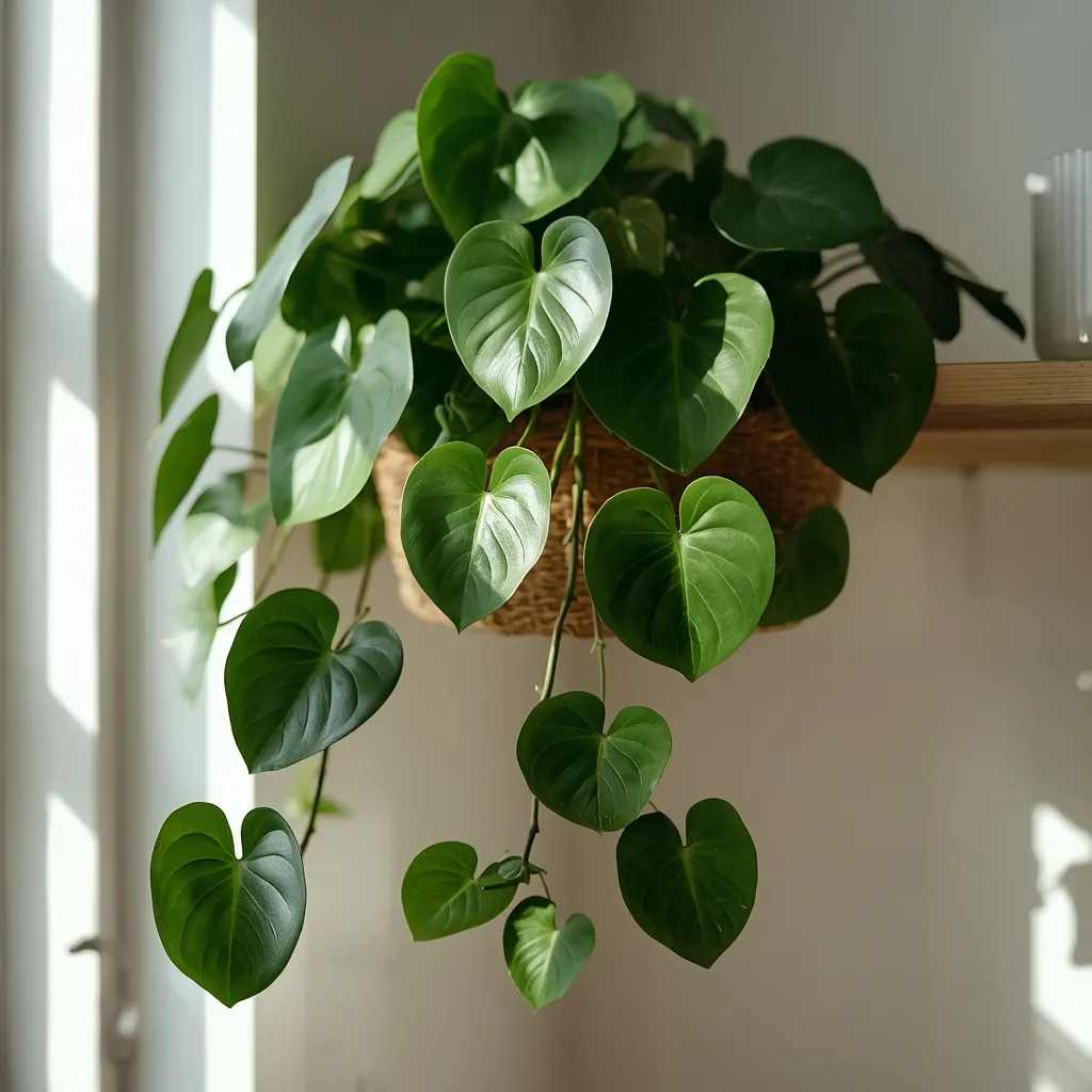 Heartleaf philodendron trailing vine
