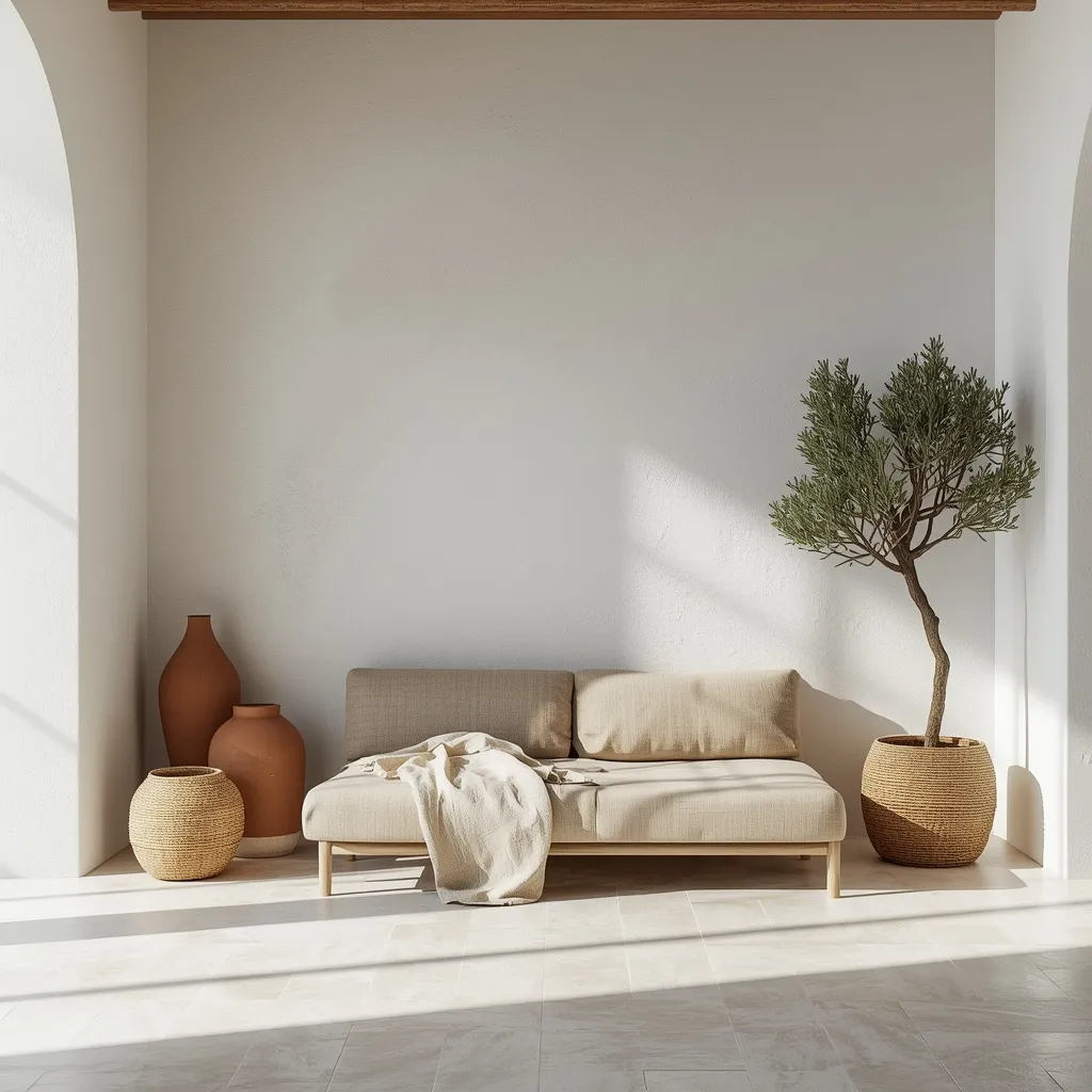 Mediterranean coastal living room