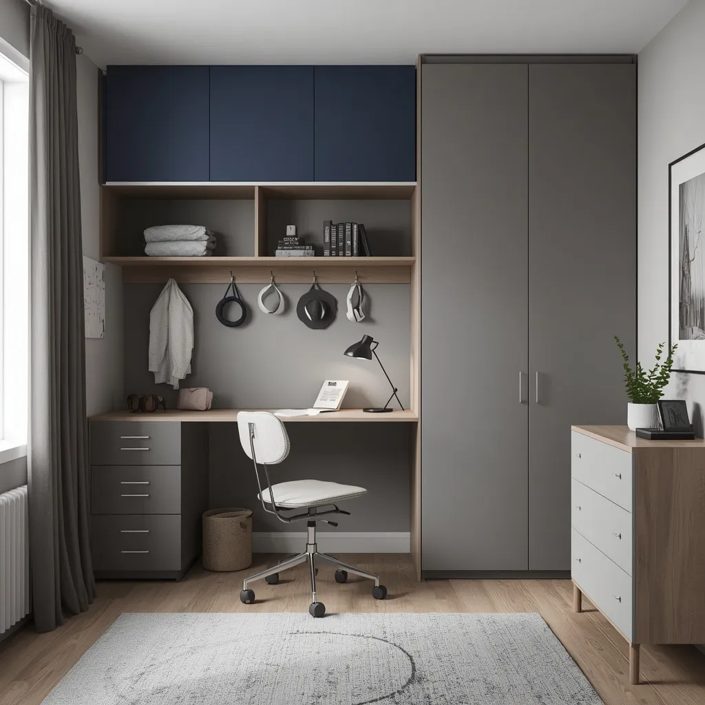 Modern teen boy bedroom