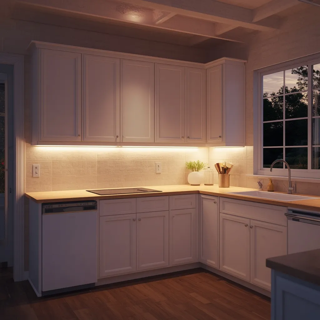Under-cabinet lighting kitchen upgrade