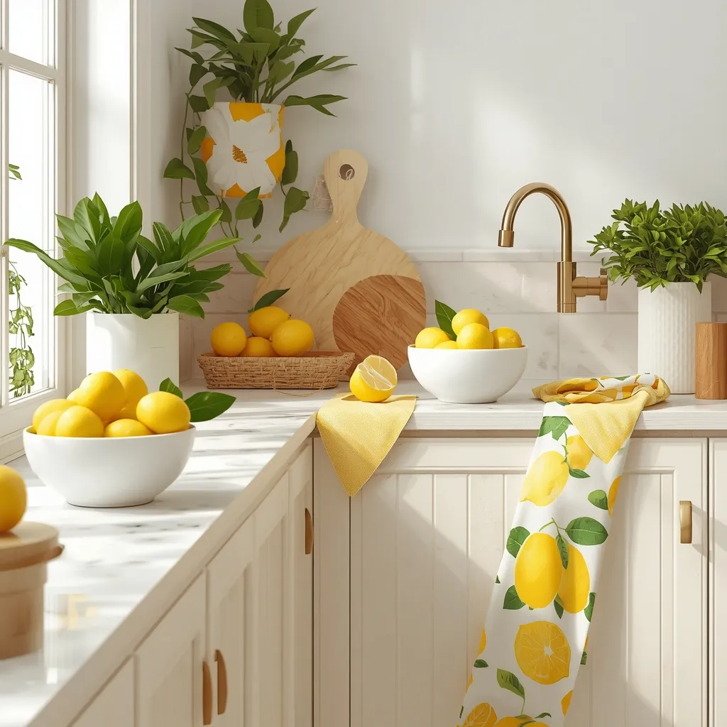 Citrus summer kitchen decor