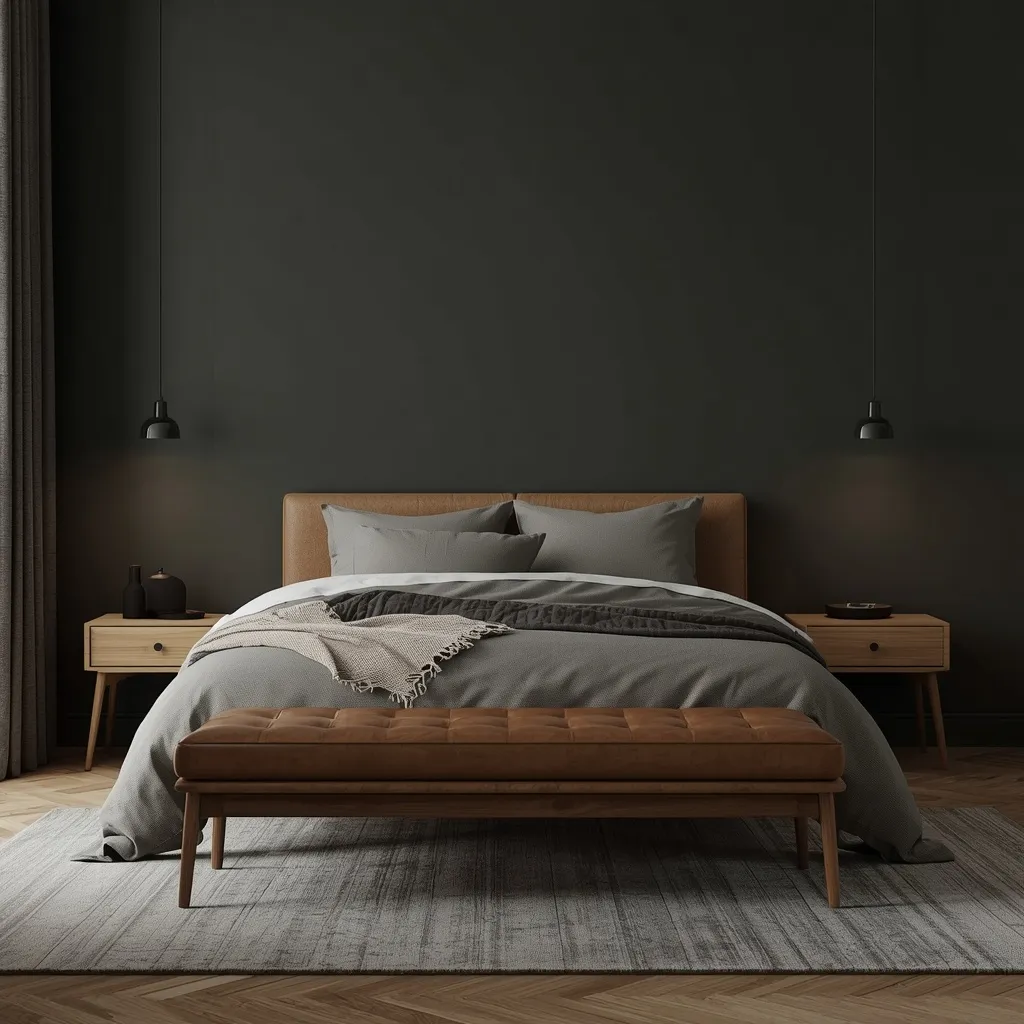 Masculine grown up bedroom