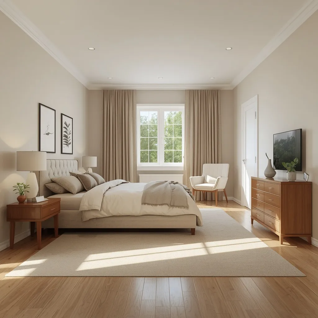No spend bedroom layout makeover