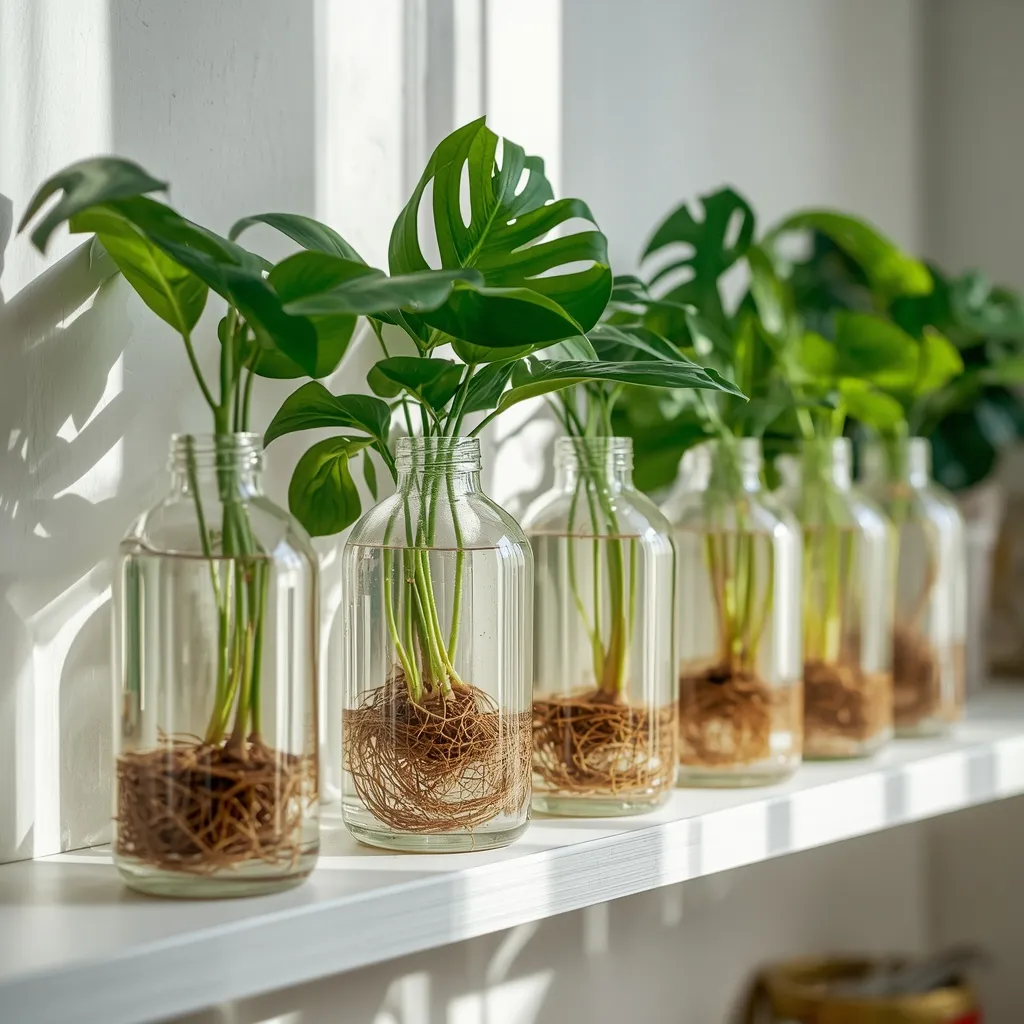DIY plant propagation station display