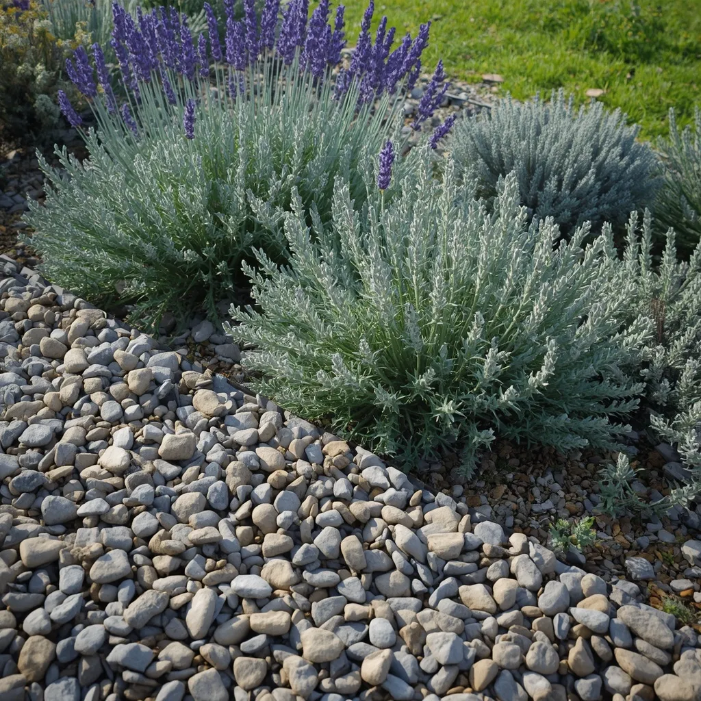 Gravel garden drought tolerant bed