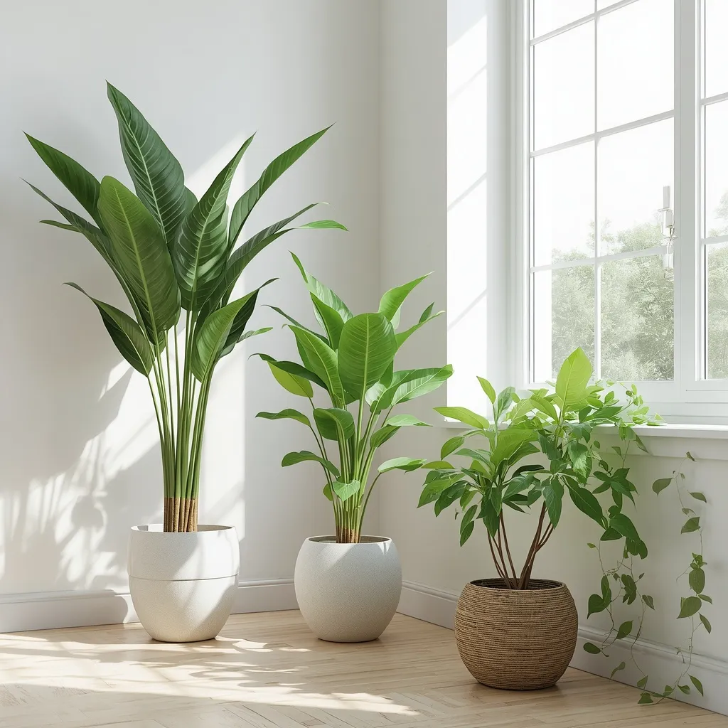 Plant corner airy living room