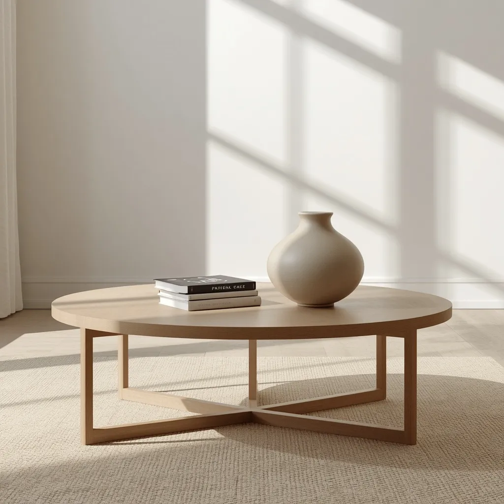 Sculptural object coffee table decor