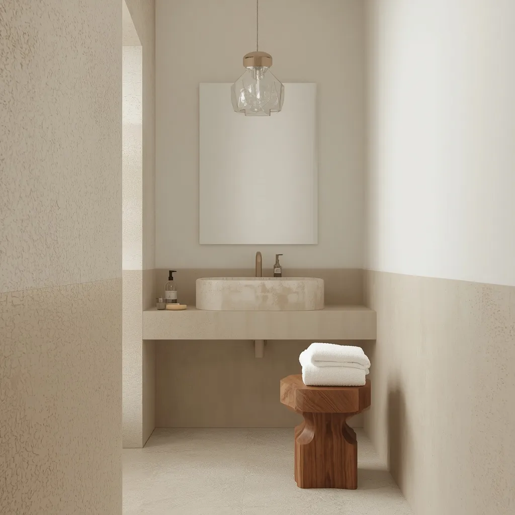 Spa neutral small bathroom