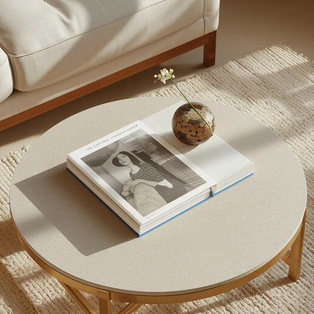 Coffee table book decor feature