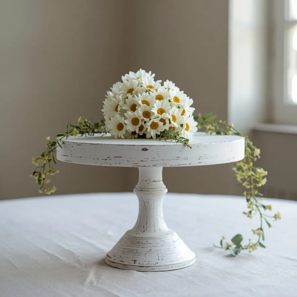 Wooden pedestal with mini