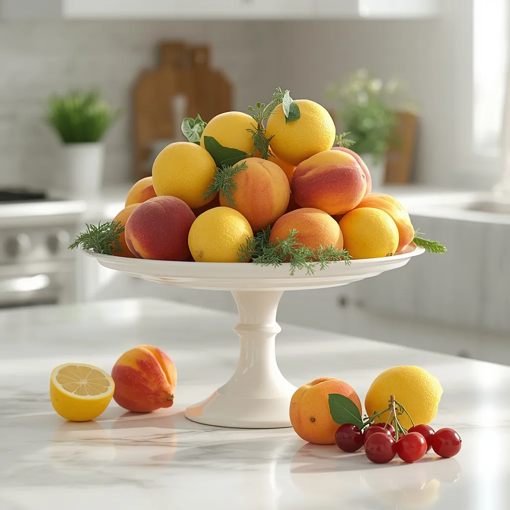 Fresh fruit summer kitchen island
