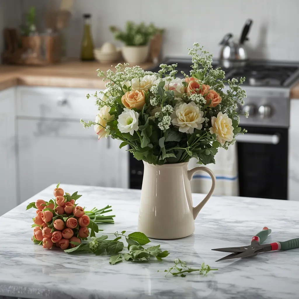 Upgrading a supermarket flower bunch