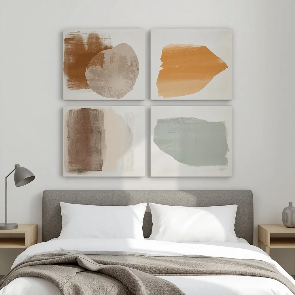 DIY canvas wall art bedroom