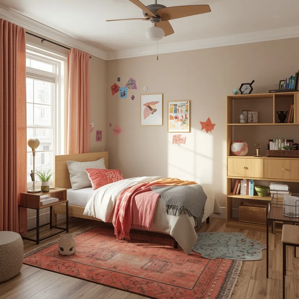 Renter friendly teen bedroom decor