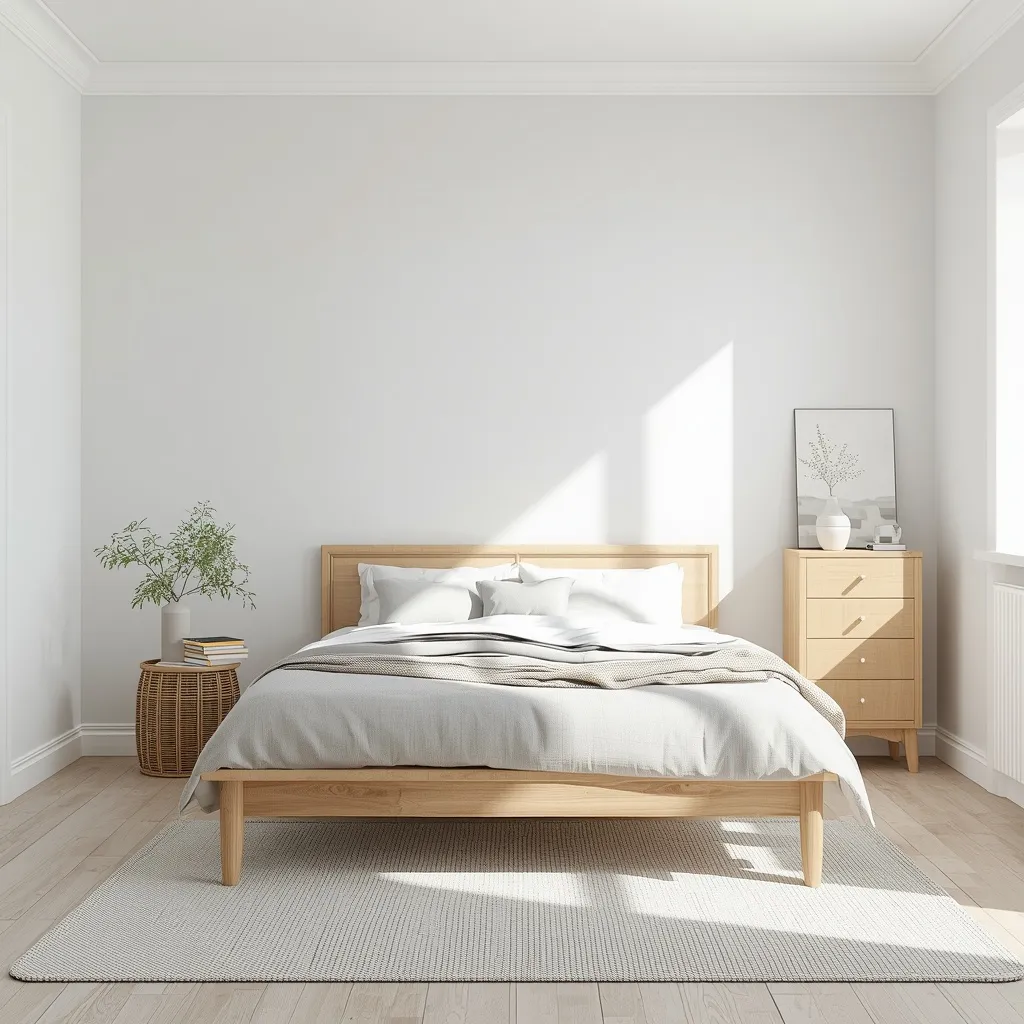 Scandi simple bedroom makeover