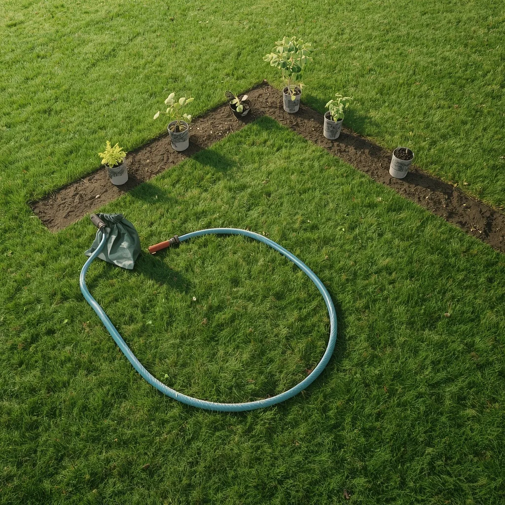 Planning a corner flower bed shape