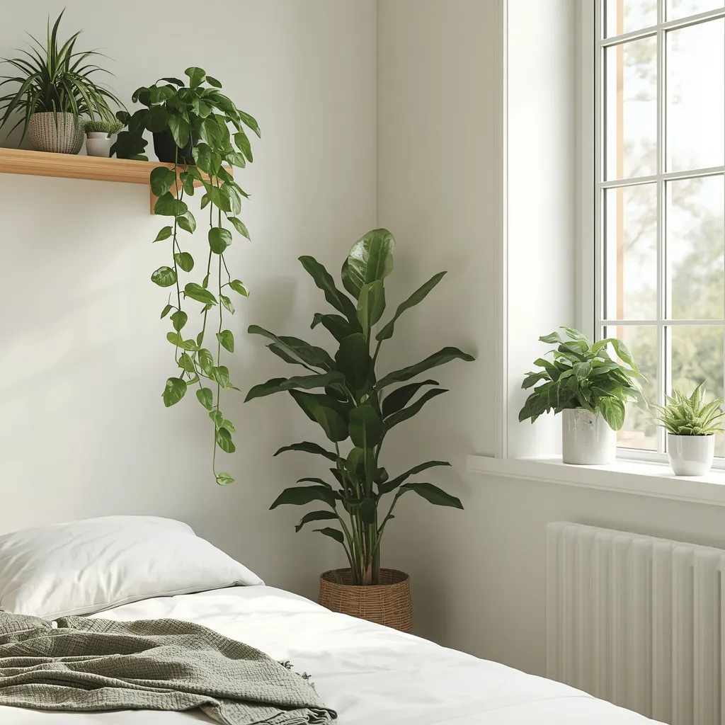 Plant filled bedroom makeover