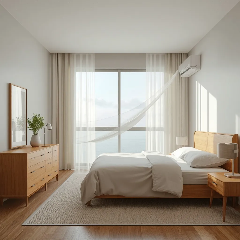 Bare floor summer bedroom switch