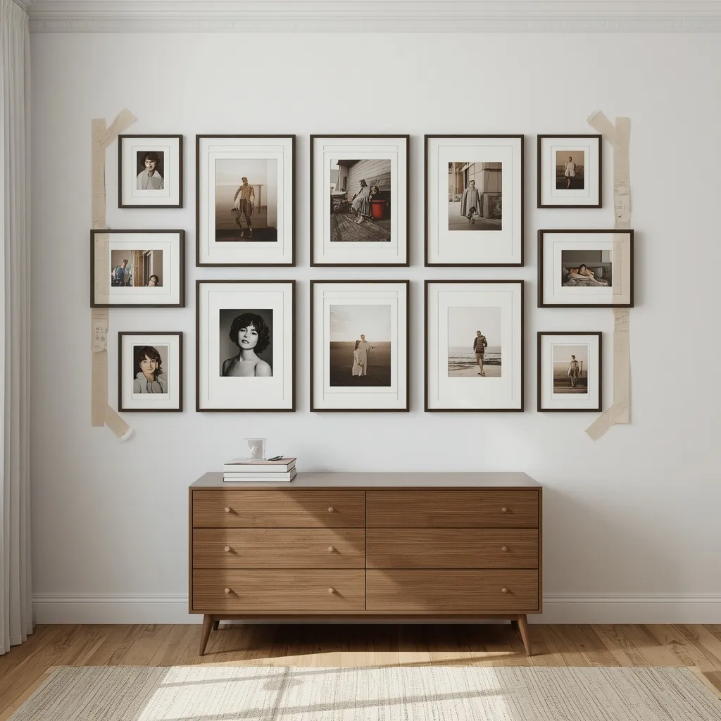 Gallery wall bedroom makeover