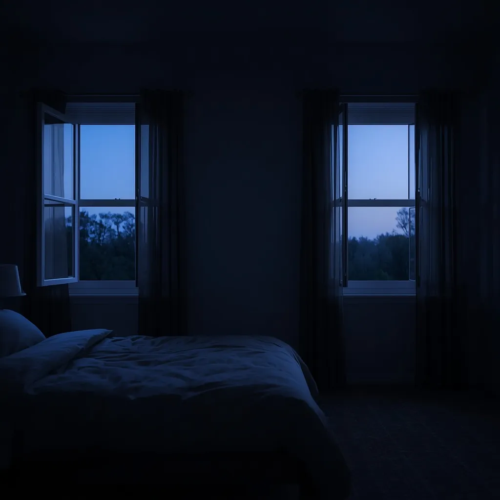 Night ventilation cooling bedroom