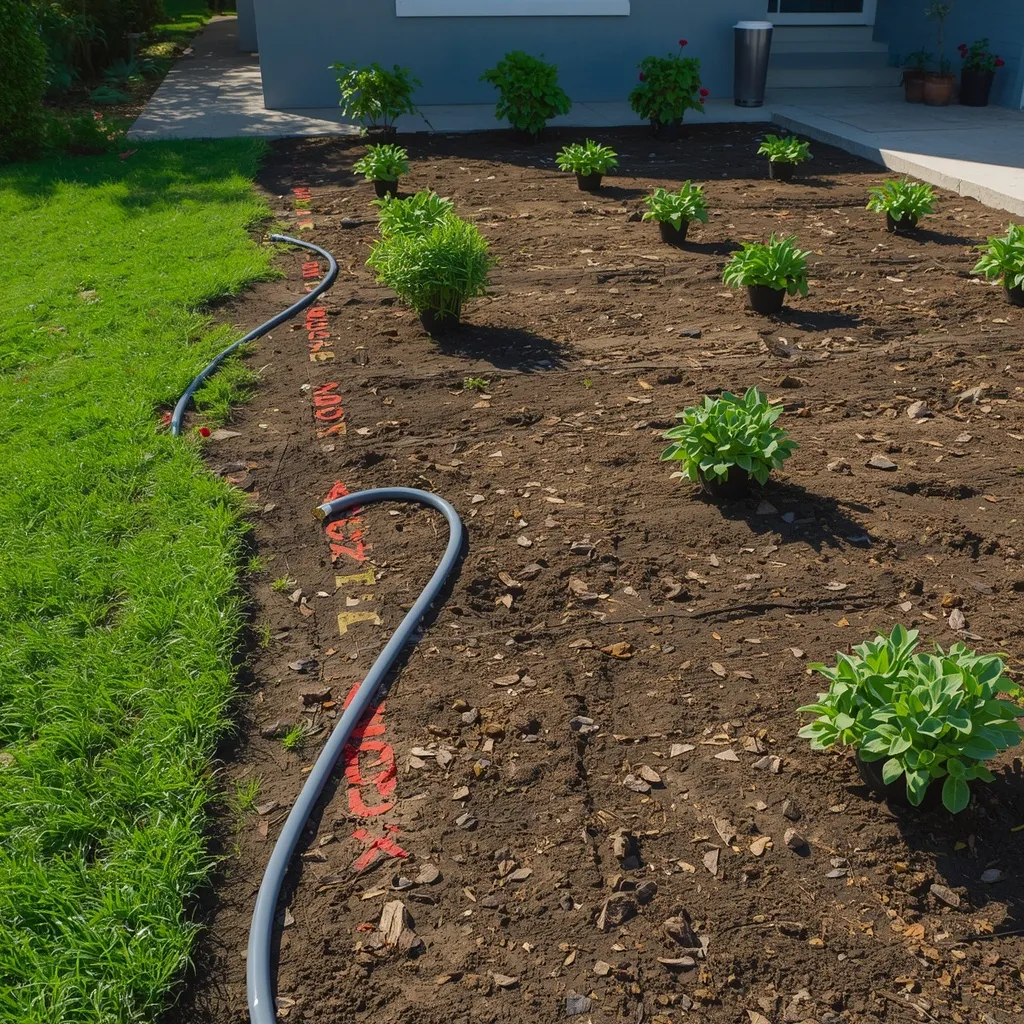 Preparing a new front flower bed