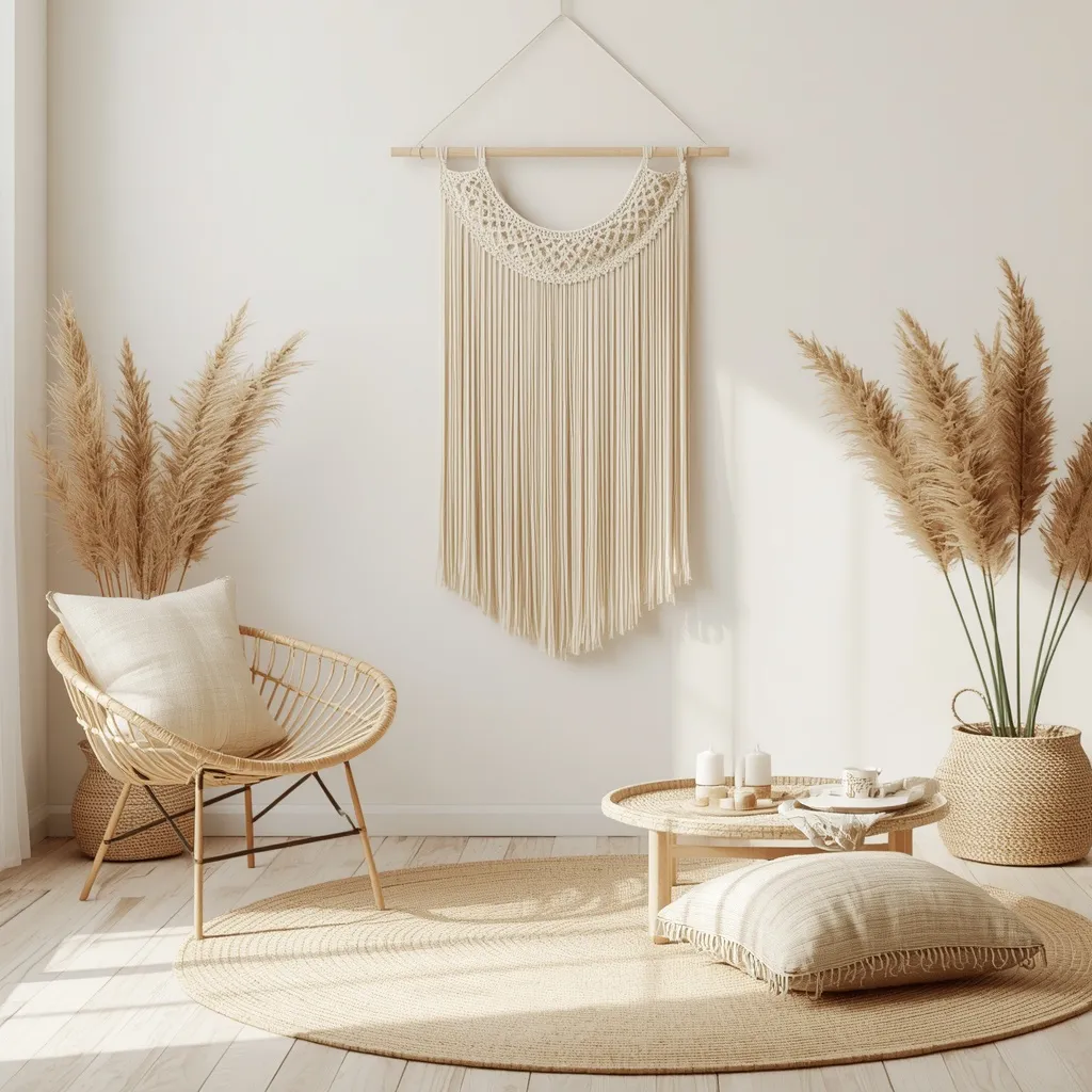 Beachy boho living room