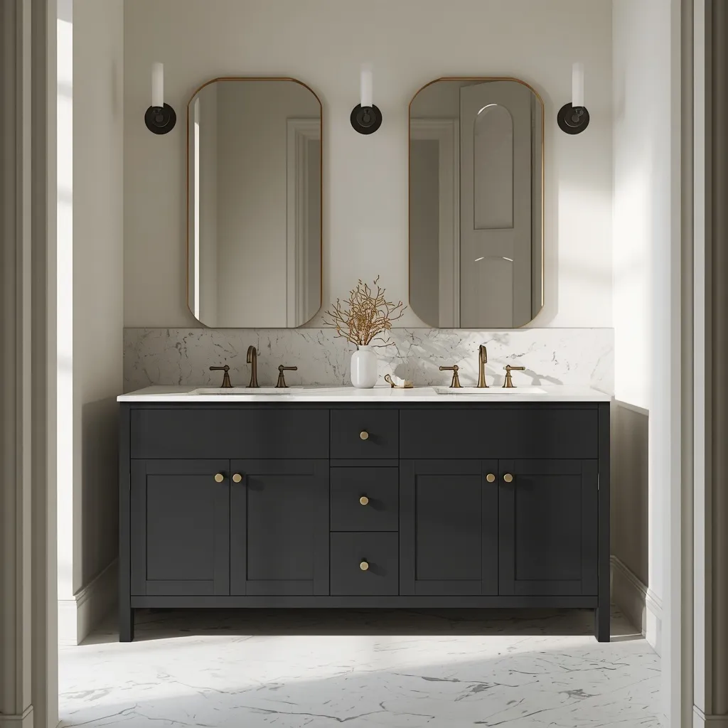Black bathroom cabinet color