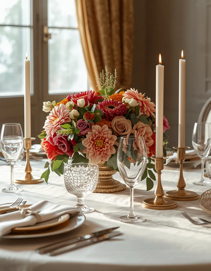 rmal late summer dining centerpiece