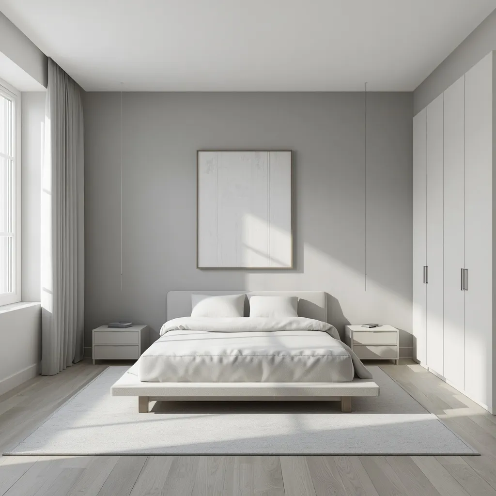 Minimalist modern teen bedroom