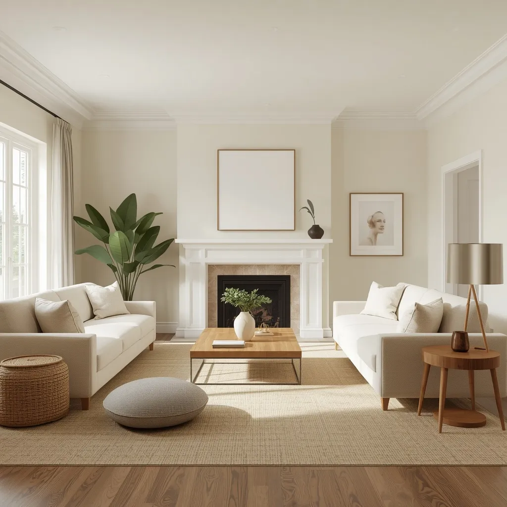 Warm white north facing room