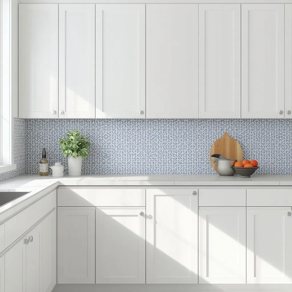 Peel and stick backsplash makeover