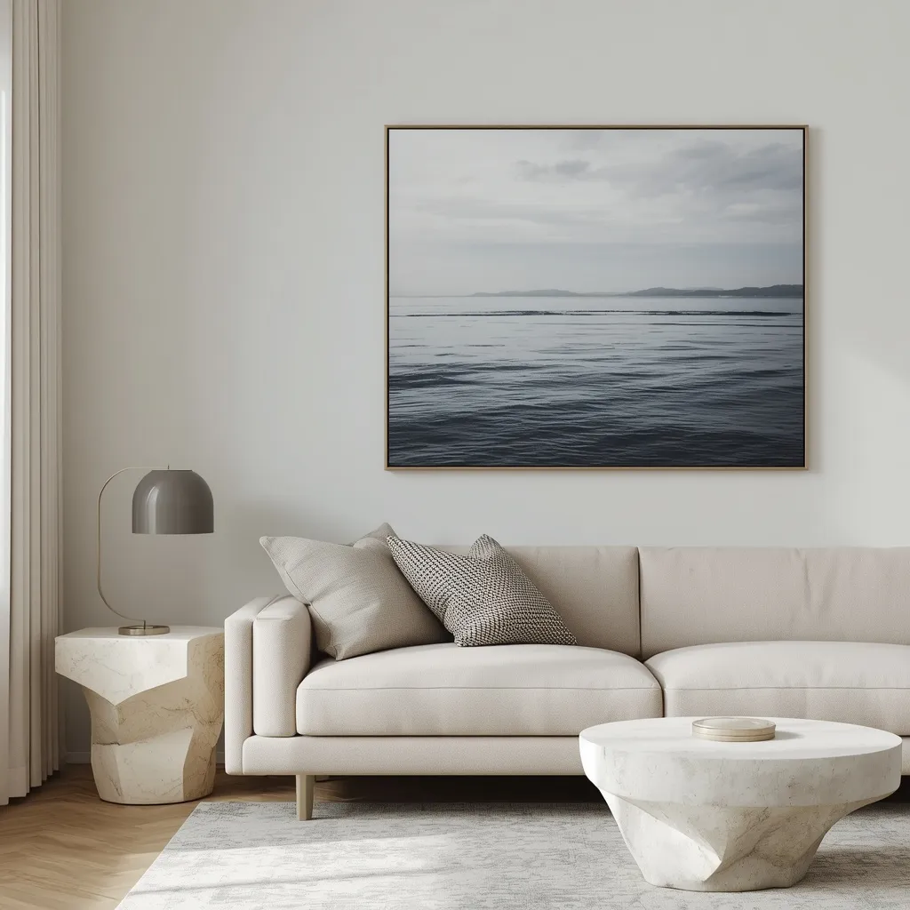 Chic modern coastal living room