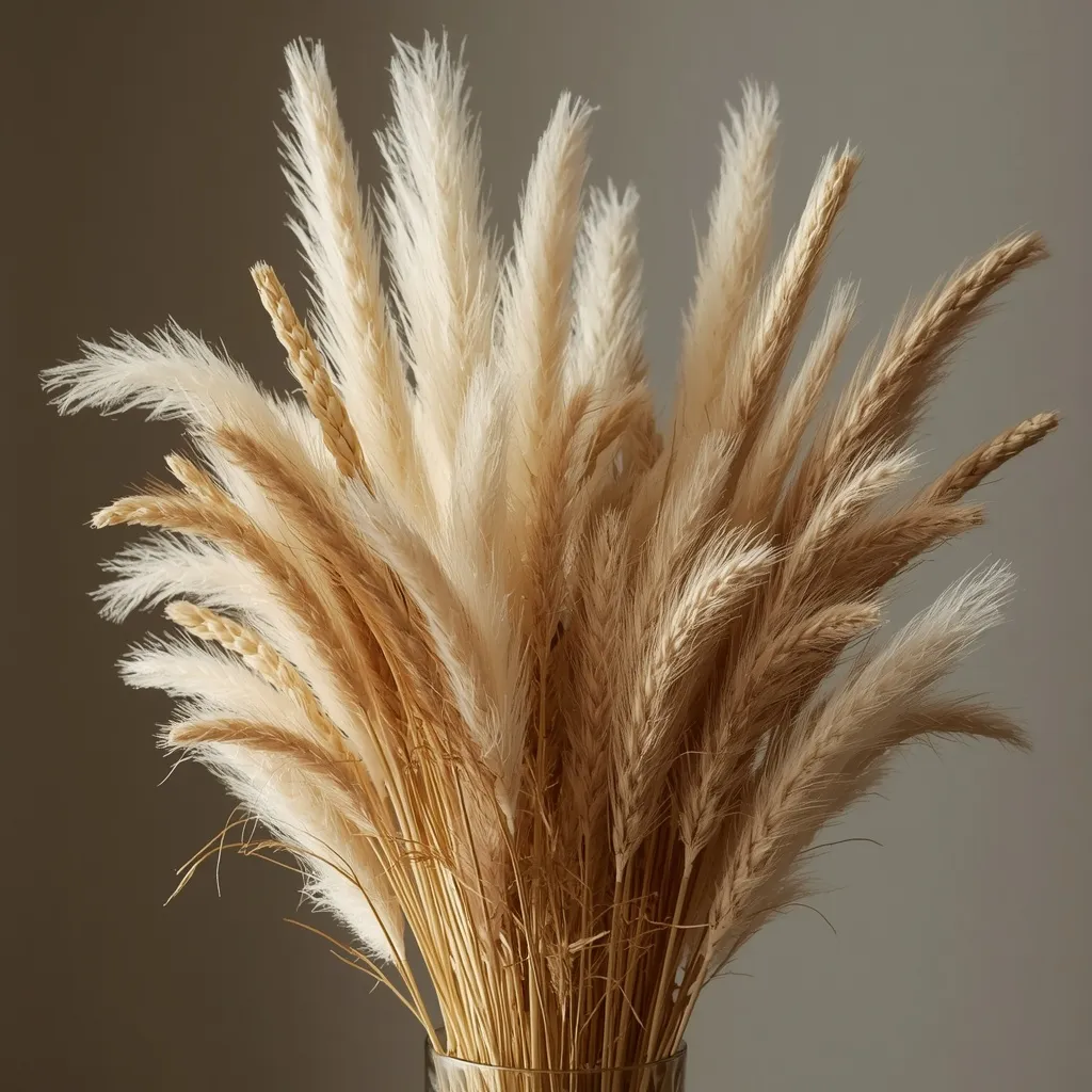 Dried grasses vase filler