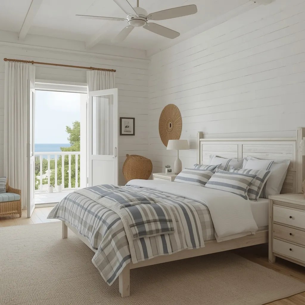 Beach house bedroom makeover