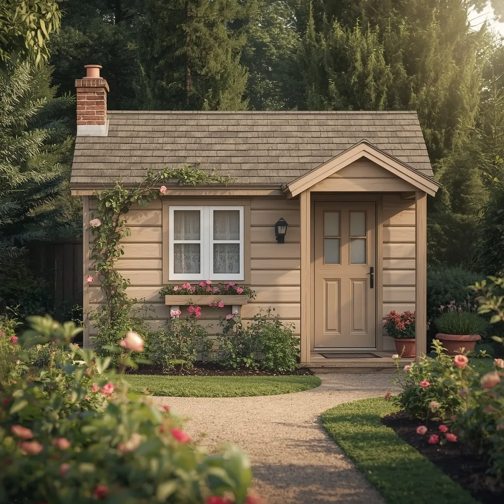 Garden cottage shed office exterior