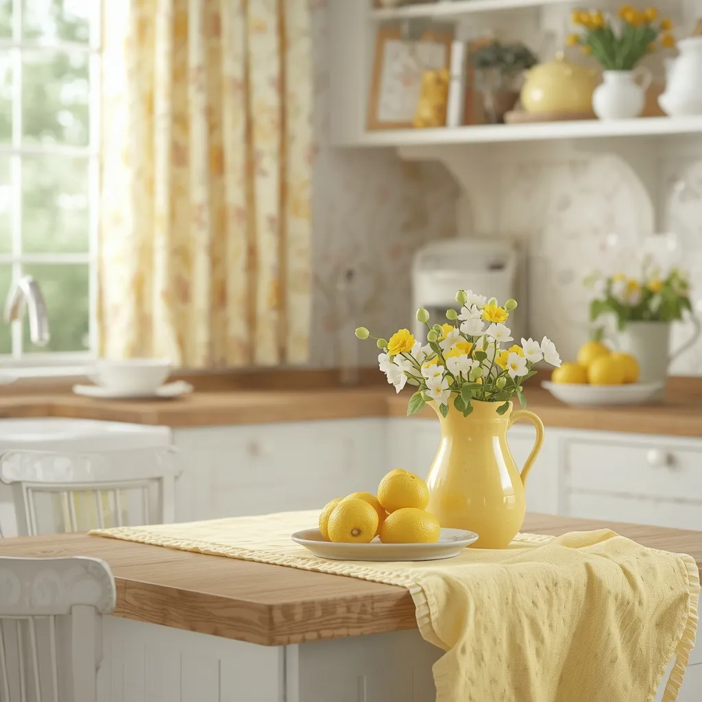 Lemon cottage summer kitchen