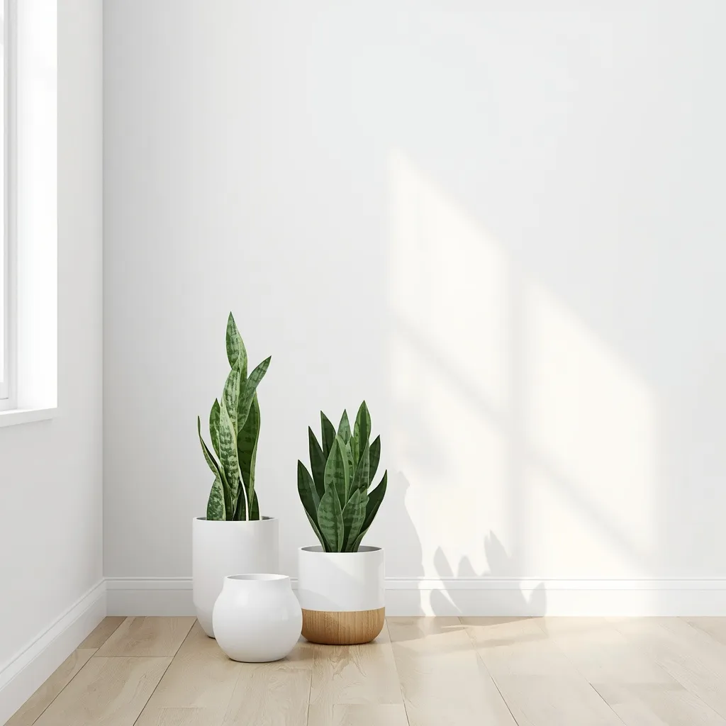 Minimalist Scandi plant styling